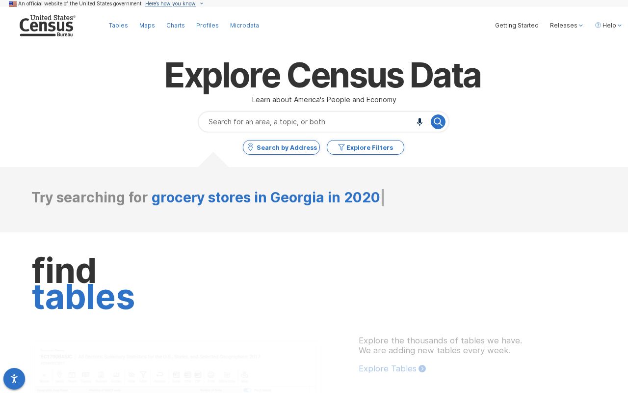 United States Census place profile interface used for Chipley population context