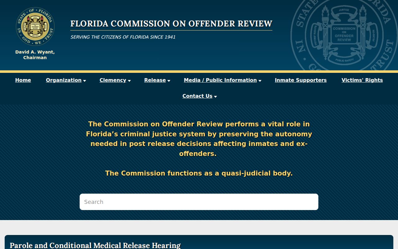 Florida Commission on Offender Review official website