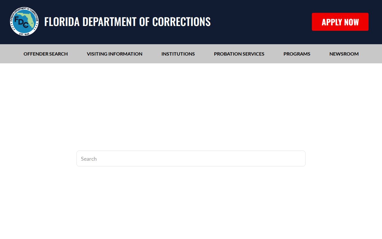 Florida Department of Corrections offender search guidance